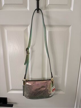 Aimee Kestenberg Iridescent Pink-Green Crossbody Bag
